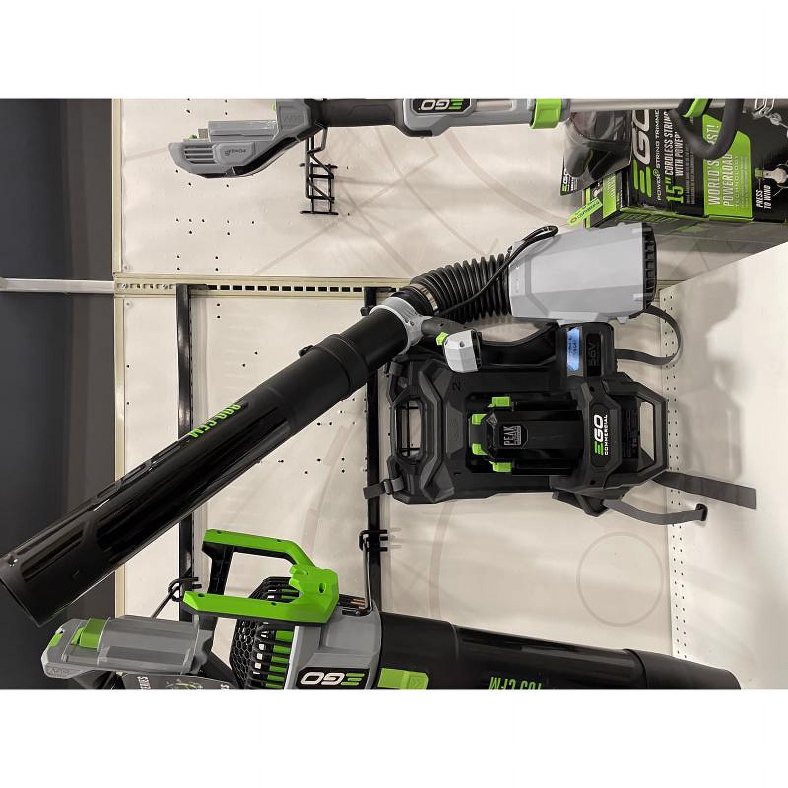 10 in. H X 5 in. W X 4 in. D Black Metal BACKPACK BLOWERL HOOK Pegboard Display