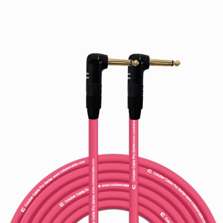 Coluber Cable Right Angle 1/4" TS to Right Angle 1/4" TS Pro Audio Connector