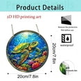 thumbnail image 6 of AZXY Turtle Acrylic Suncatcher Window Hanging, 7.87 Inch Stained Glass Art Ornament, Crystal Sun Catcher Indoor Outdoor Garden Patio Wall Decor Gift, 6 of 6