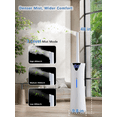 thumbnail image 5 of MONISEN 17L/4.5Gal Humidifier Large Room, Smart Quiet Ultrasonic Cool Mist Humidifiers for Bedroom, Covers 2000ft², 56H Runtime, 24H Timer, 3 Mist Modes Humidifiers for Home, Office, Plants, White, 5 of 7