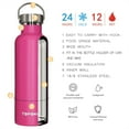 thumbnail image 4 of TOPOKO 25 ounce Stainless Steel Vacuum Water Bottle Double Wall Insulated Thermos Leak Proof Bottle BPA free With Metal Lid Rose, 4 of 6