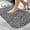 White-897, variant on Ultra Soft Absorbent Bath Mat 20x31.5 Inch Fluid Smoke Aurora Art Style, Leopard Animal Print