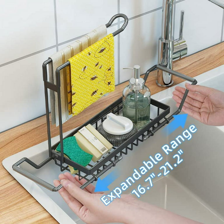 2022 Large Sponge Holder Kitchen Sink Caddy Rack Stand Cleaning