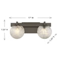 thumbnail image 6 of Darien 2-Light Bathroom Vanity Light in Mediterranean Bronze, 6 of 6