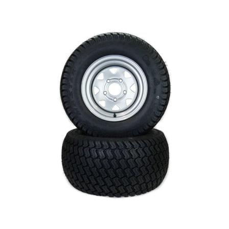 (2) Turf Wheel/Tire Assemblies 24x12.00-12 Fits Hustler Super Z 60" Repl 606968