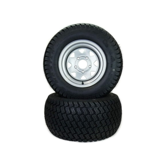 (2) Turf Wheel/Tire Assemblies 24x12.00-12 Fits Hustler Super Z 60" Repl 606968