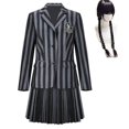 thumbnail image 2 of Conjunto de disfraces Addams Nevermore Academy uniforme escolar disfraz de fiesta de Carnaval de Halloween para adultos niños_h, 2 of 4