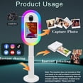 thumbnail image 2 of LivFiv Portable Ipad Selfie Photo Booth Machine for iPad（10.2-13''） with Flight Case for Party Event, 2 of 7