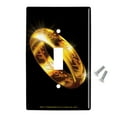 thumbnail image 2 of Lord of the Rings The One Ring Plastic Wall Decor Toggle Light Switch Plate Cover, 2 of 4