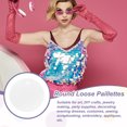 thumbnail image 4 of Uxcell 100 Pcs Flat Round Sequins 30mm/1.2 Inch Loose Paillettes Craft Sewing Sequins with Single Side Hole for DIY Embroidery Clothing Jewelry Making, Silver Tone, 4 of 6