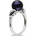 thumbnail image 2 of Everly Women's Cultured Pearl and Diamond Sterling Silver Ring, 2 of 4