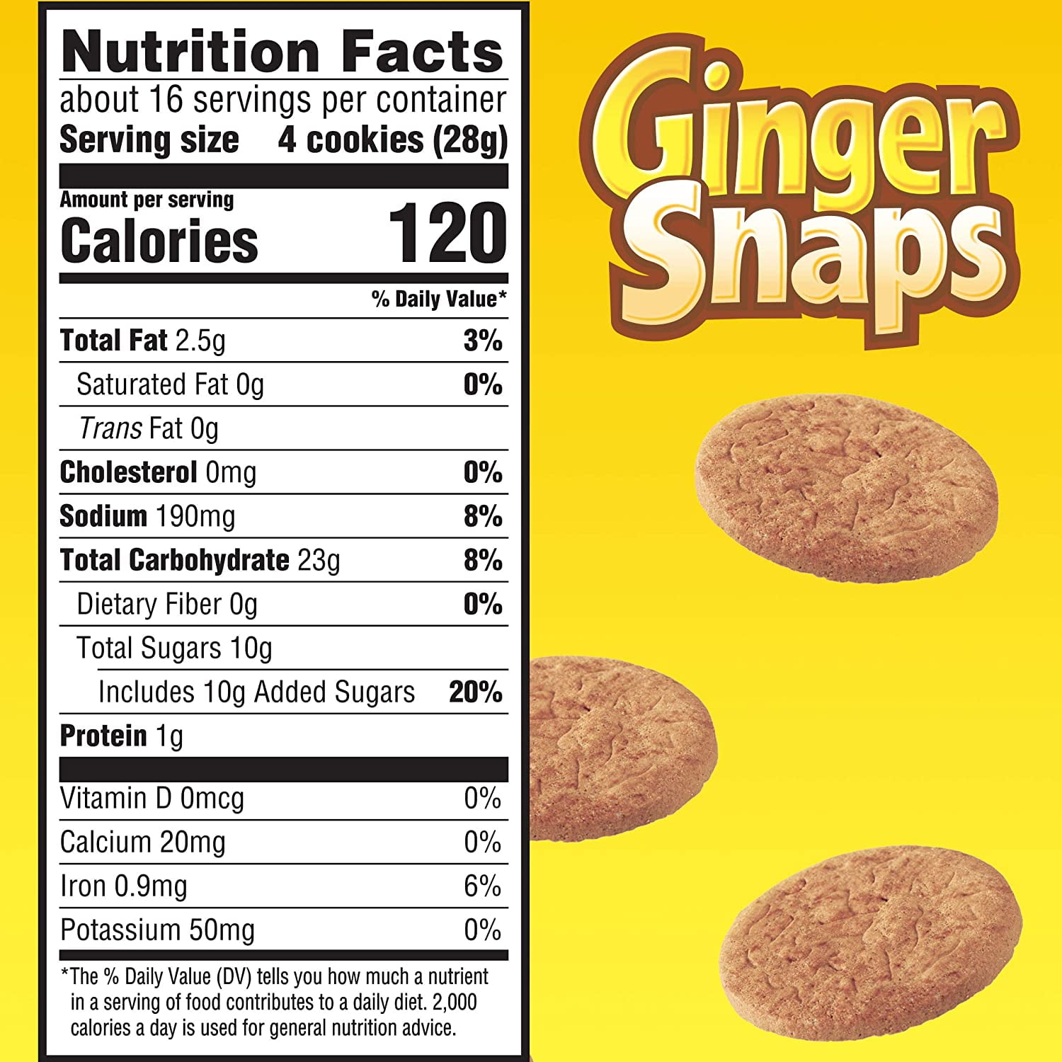 Nabisco Ginger Snaps Cookies 16 oz. Box (Pack of 4)