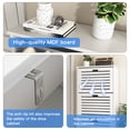 thumbnail image 4 of Spaco 3-Flip Drawers Freestanding Shoe Storage Cabinet Wood Slim Shoe Cupboard Organizer Unit for Entryway, White, 4 of 11