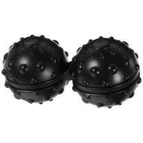 Masteelf Silicone Massage Ball Peanut Balls Body Massager for Relieving Muscle Pain Tension (Black)