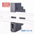 thumbnail image 4 of Mean Well HDR-15-15 Ultra Slim Step Shape Power Supply 15W 15V - DIN Rail, 4 of 5