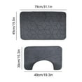 thumbnail image 4 of Chmadoxn Bathroom Rugs, Rugs for Living Room, Area Rug, Bath Mat Velvet Carpet Two Sets Of-shaped Water-proof Non-slip Mat Bathroom Non-slip Mat Bathroom Toilet Base Side Mat Lavatory carpet, 4 of 7