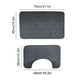 thumbnail image 4 of Alfombrilla de baño de terciopelo y alfombrilla antideslizante para inodoro | Alfombra absorbente para la base del inodoro | Alfombra impermeable y antideslizante para el suelo del baño, 4 of 7