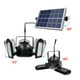 thumbnail image 3 of Luces solares al aire libre 60 luces LED solares de pared triple cabeza, 3 of 7