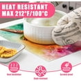 thumbnail image 5 of Watercolor Humming Bird Placemats Set of 6,12x18 Inch Pink Flower Linen Place Mat Washable Stain Resistant Table Mats for Spring Summer Seasonal Farmhouse Kitchen Party Home Decor, 5 of 7
