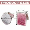 thumbnail image 2 of DESIGNICE 2Pcs Compact Mirror,Dynamic Glitter Effect Compact Mirror Bulk,Clear Makeup Check Small Mirror for Purse,Multicolor2, 2 of 7