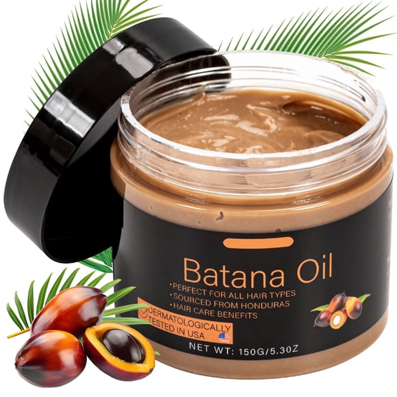 Raw Batana Oil for Hair Growth,5.3 Oz Natural Pure Dr. Sebi Botana Oils,Unrefined Organic Raw Batana Oil for Hair Care,Enhances Hair Thickness for Men & Women