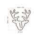 thumbnail image 2 of Papel Clip Ciervo Animal Forma Lindo Decorativo Divertido Clips Marcadores con Caja 1.9 Pulgadas Bronce Tono para Organizar Oficina Hogar, Paquete de 20, 2 of 5