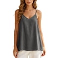 thumbnail image 3 of Women's Camisole Tank Tops Spaghetti Strap Sleeveless Basic Cami Top Undershirts, 3 of 6