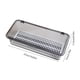 thumbnail image 3 of Caja de almacenamiento de polipropileno transparente con tapa abatible, resistente al hollín y drenable, para palillos de cocina, organizador de cubiertos, cucharas, cuchillos y tenedores, artículos e, 3 of 6