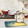 thumbnail image 2 of FREEAMG Flying Fantasy Dragon Spitting FireDish Drying Mat,16 x 18 Inches Microfiber Kitchen Countertop Table Protector Multi-Purpose Counter Rack Sink Drainer Pad, 2 of 6
