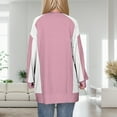 thumbnail image 5 of Casual Sweatshirts Top Blouse Hoodie for Women Y2k Solid Color Light Weight Senior Trendy Sports for Autumn And Winter Men&Women 2025 Daily Pink XXL, 5 of 8