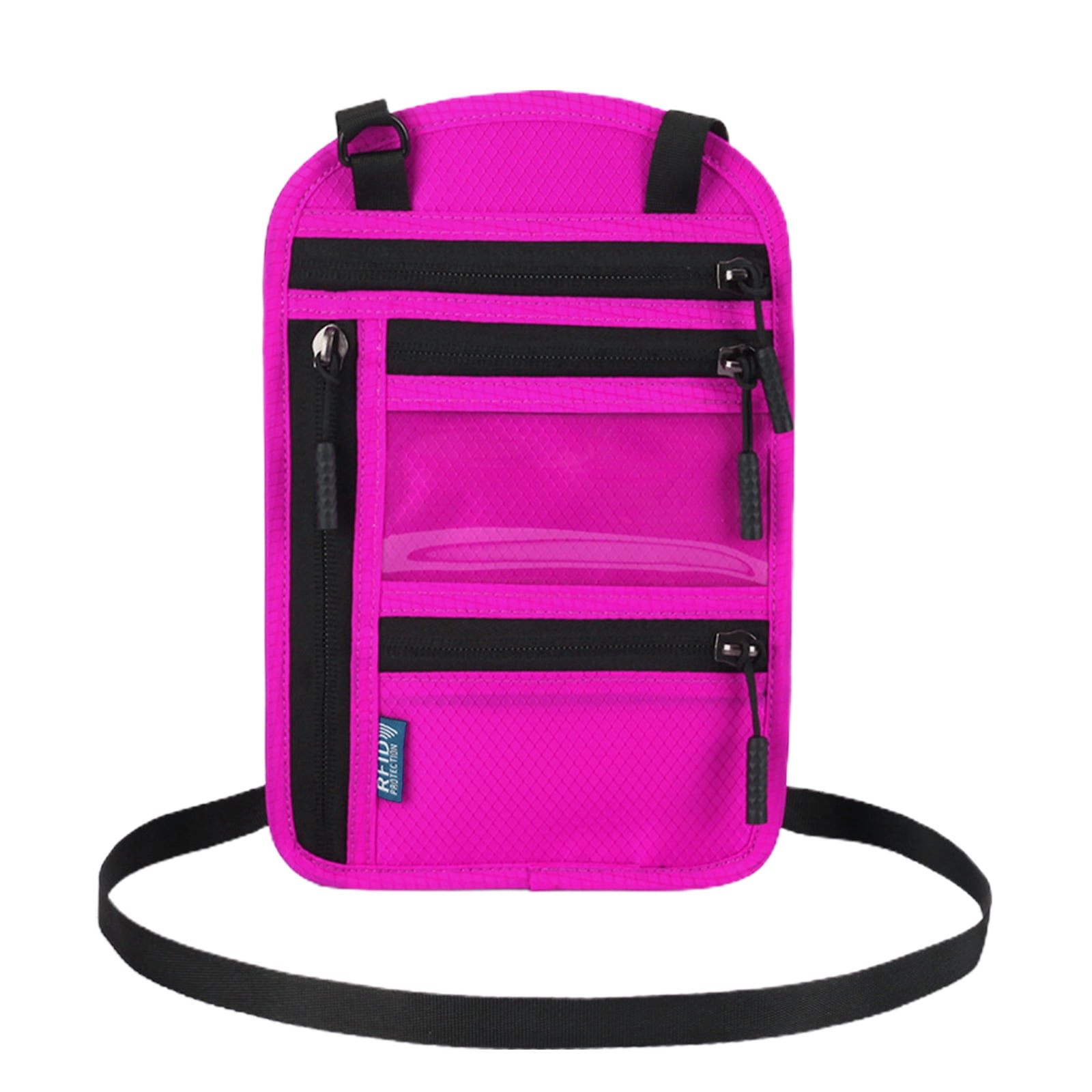 Travel Neck Wallet Pouch Passport Holder Theft Blocking Waterproof for Women Men