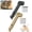 Khaki+Black, variant on Camping Hammer with 8 Pegs - Tent Stake Driver, Puller & Bottle Opener with Storage Handle for Outdoor Hiking