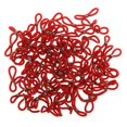 thumbnail image 3 of Soportes de Extremos de cadena de gafas de 100 piezas Conector de Goma rojo, 3 of 8
