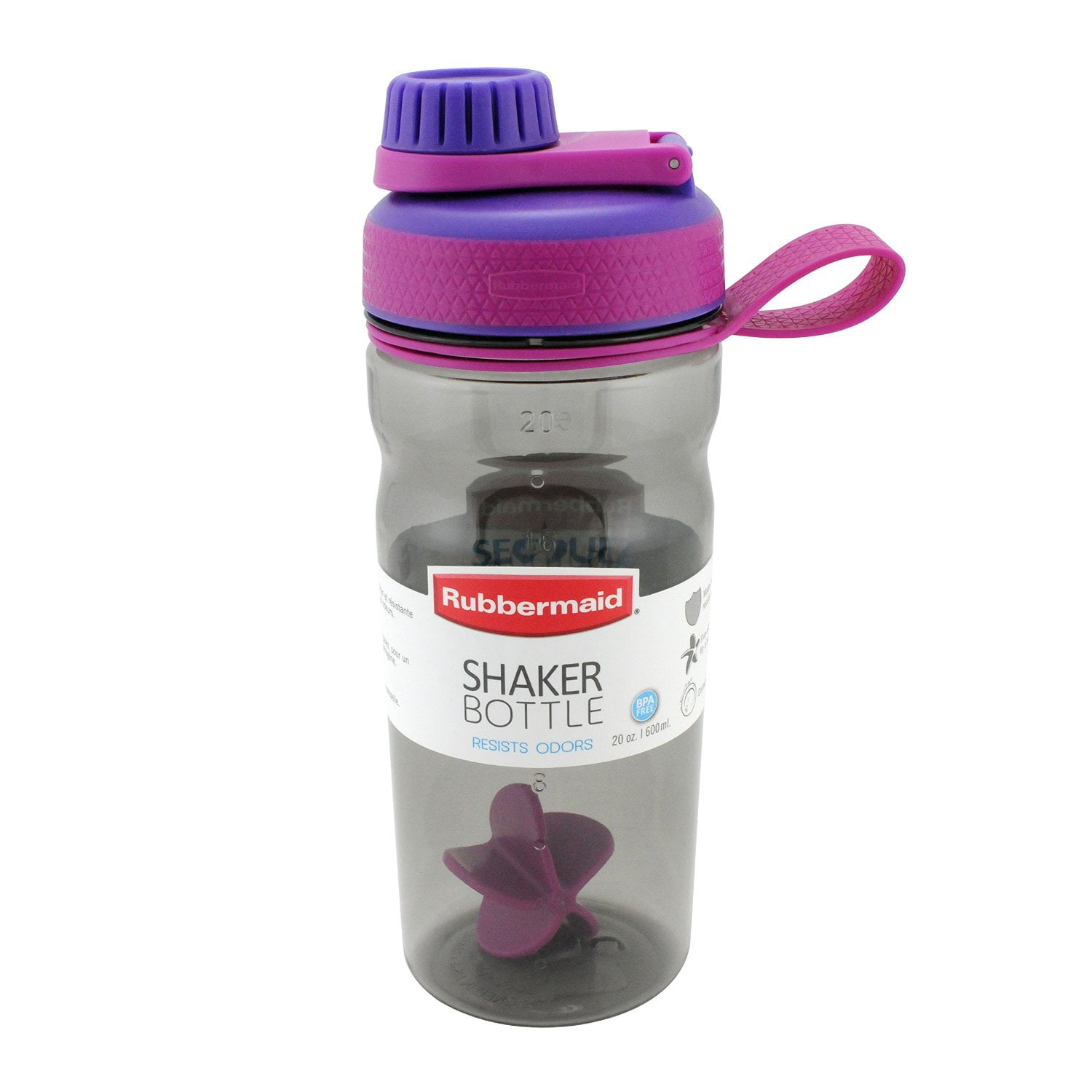 Rubbermaid 1896463PR Shaker Water Bottle, Purple Rain, 20 Oz - Walmart ...