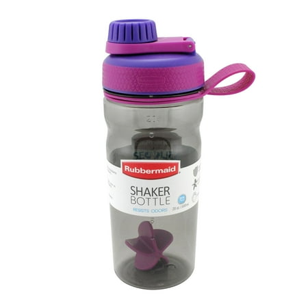 Rubbermaid 1896463PR Shaker Water Bottle, Purple Rain, 20 ...