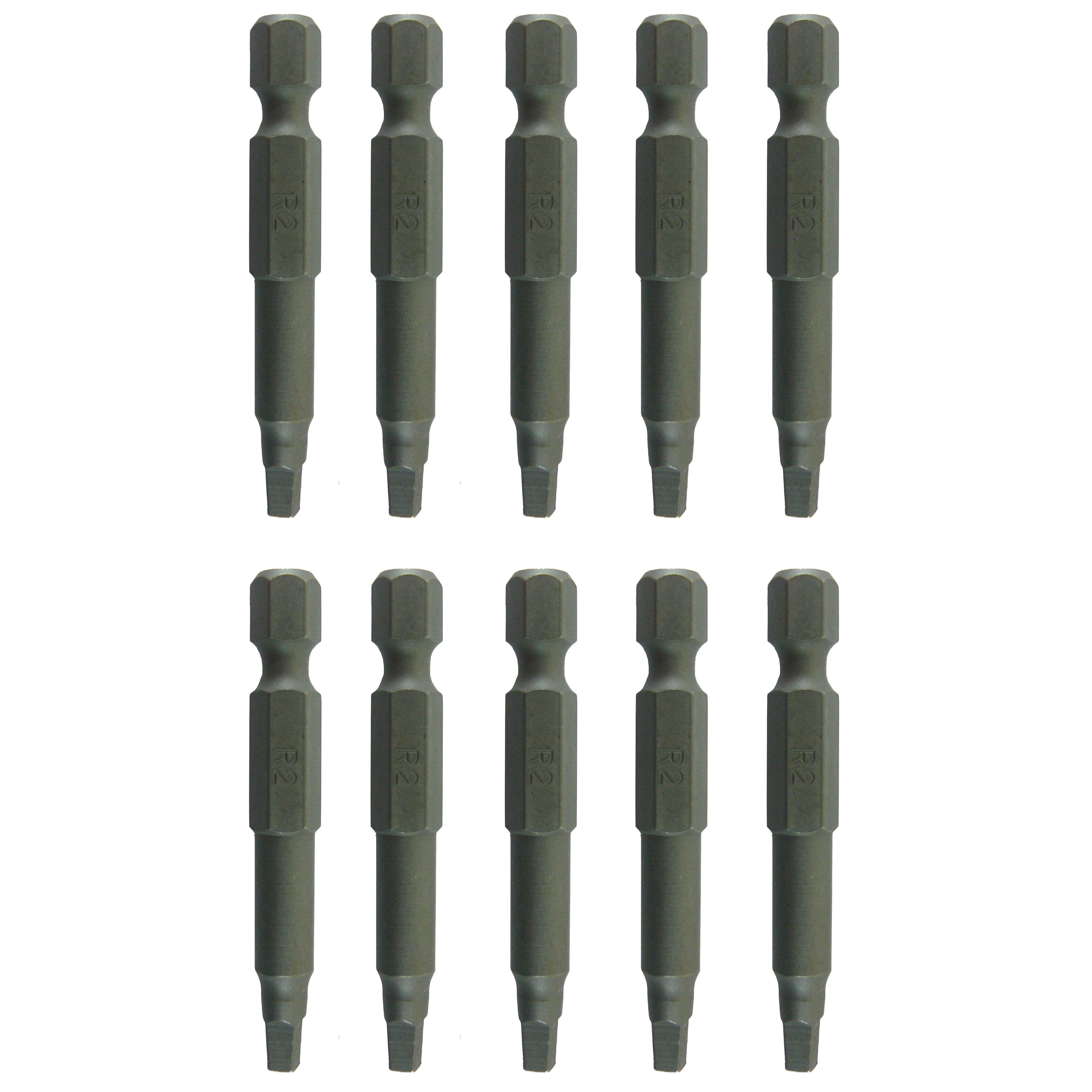 2x2 SQUARE BIT DRIVER 2 inch 2 Robertson (R2) QuickChange Shank