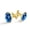 Color 4, variant on Men's Classic Stainless Steel, Pink Fruit Cherry Pattern Cufflinks Business Wedding Shirts, Golden