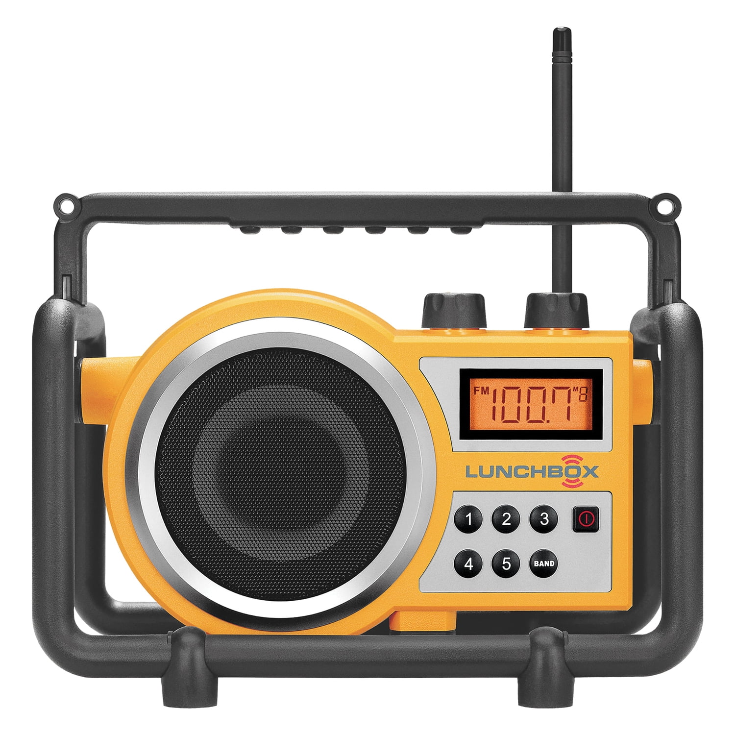 Sangean LUNCHBOX Portable FM/AM Ultra-Rugged Utility Worksite Digital Radio (Yellow), LB-100PT