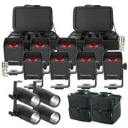 (2) Chauvet DJ Freedom H1 Wash Light Systems with Pinspots & Carry Cases Package