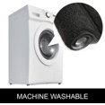 thumbnail image 5 of 40*60cm Bath Rugs 2pcs Set Made of 100% Polyester Extra Soft and Non Slip Bathroom Mats Specialized in Machine Washable and Water Absorbent Shower Mat, Black, 5 of 5