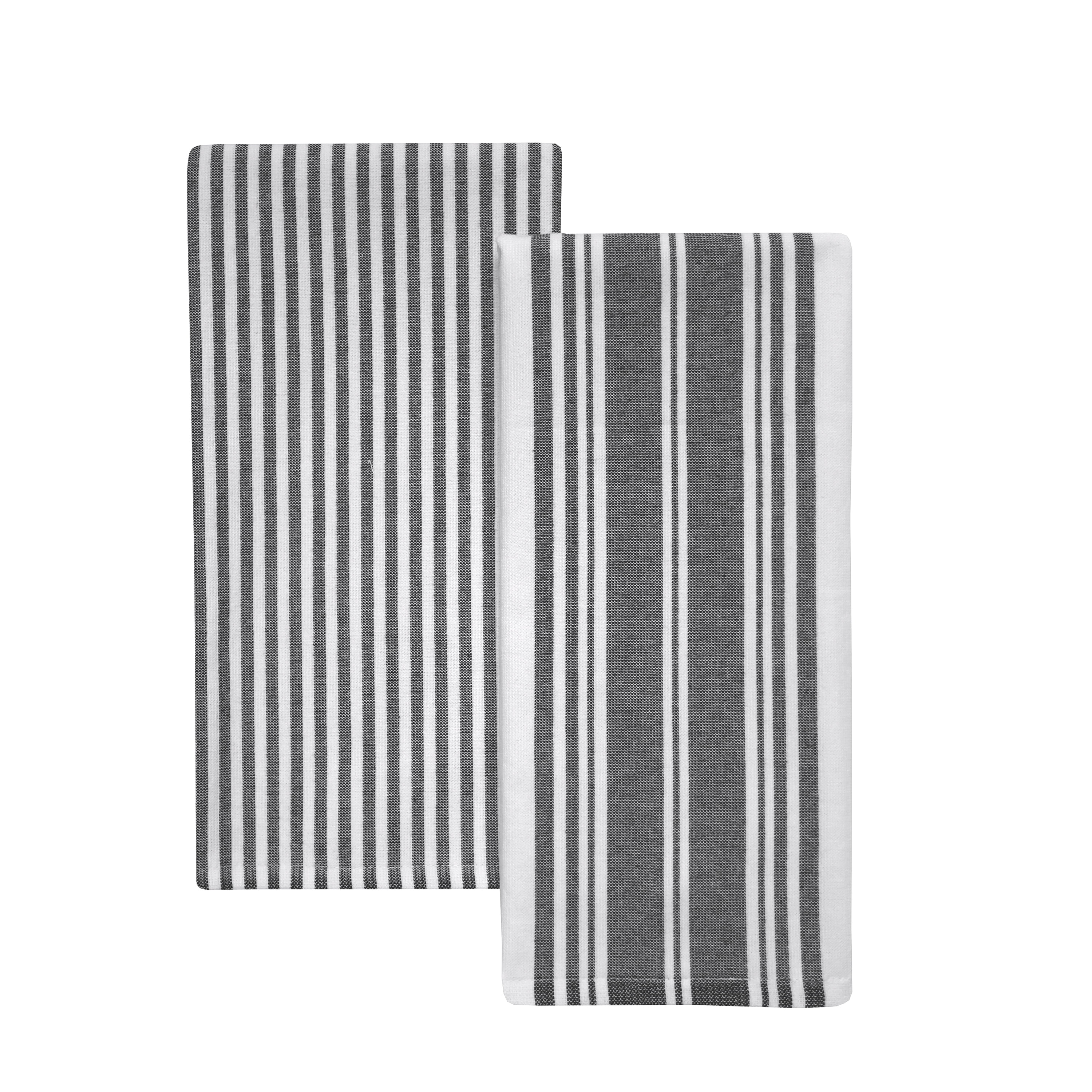 (3 pack) Better Homes & Gardens Kitchen Towels, 2 Pack, Rich Black