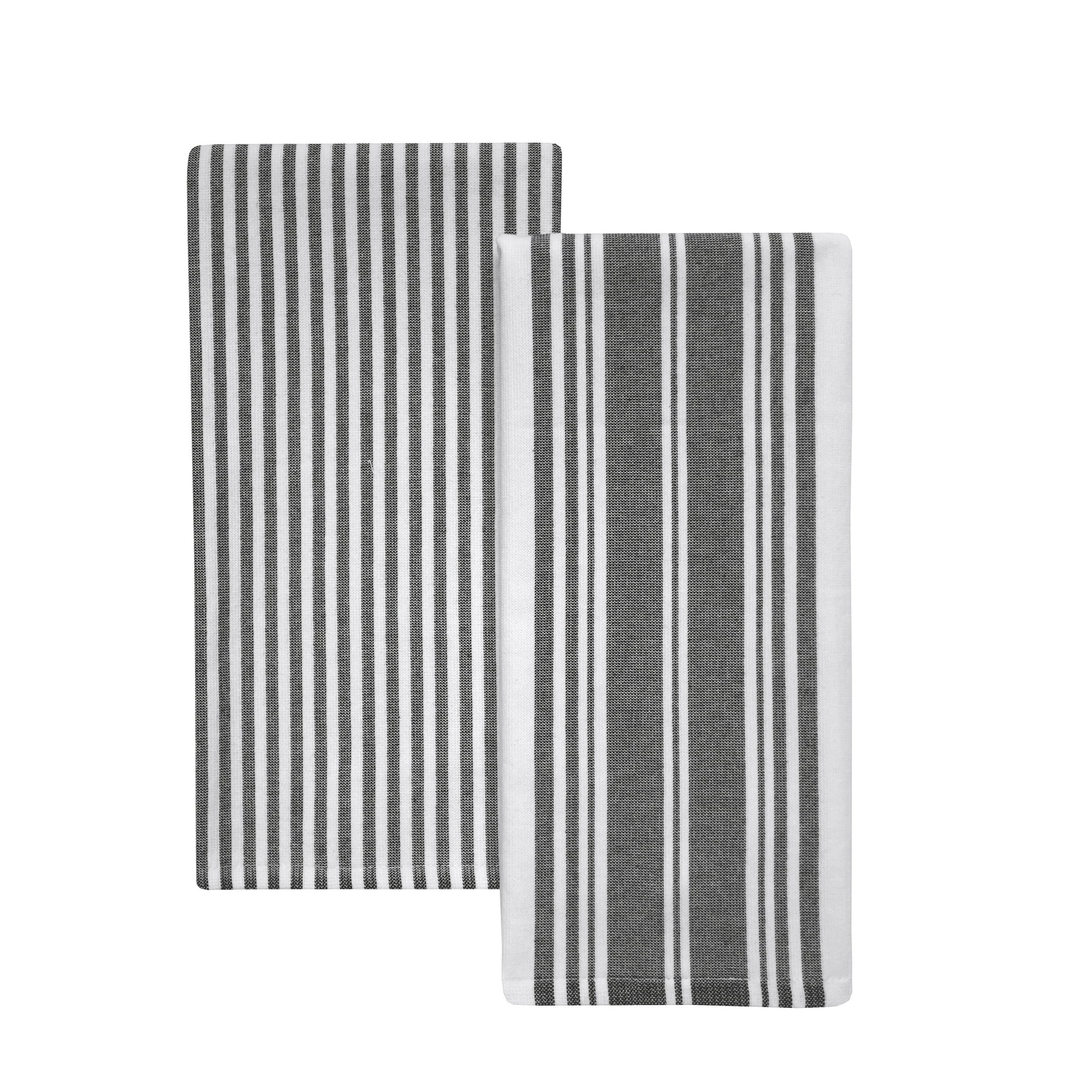 Better Homes & Gardens 2 Piece Culinary Kitchen Towel, Rich Black