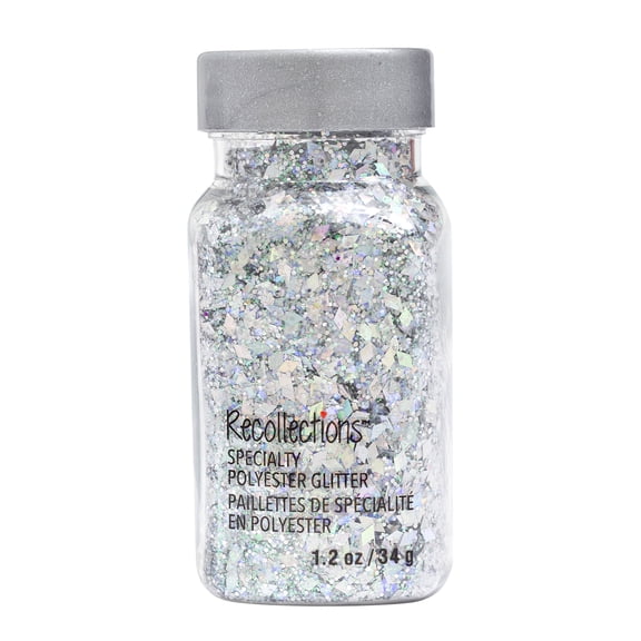 Recollections Platinum Specialty Polyester Glitter, 12 Pack