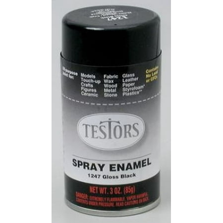 Black Spray Testors Enamel Plastic Model Paint (Best Way To Restore Exterior Black Plastic Trim)