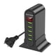 thumbnail image 2 of Worallymy Cargador de teléfono 5 puertos USB 5V 4A Adaptador de carga Estación de carga portátil digital negro enchufe de EE. UU. Worallymy JD735811900, 2 of 7