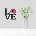 thumbnail image 2 of Carolines Treasures LH9382PKWALV Pink French Bulldog Metal Wall Artwork LOVE 12X12 multicolor, 2 of 2