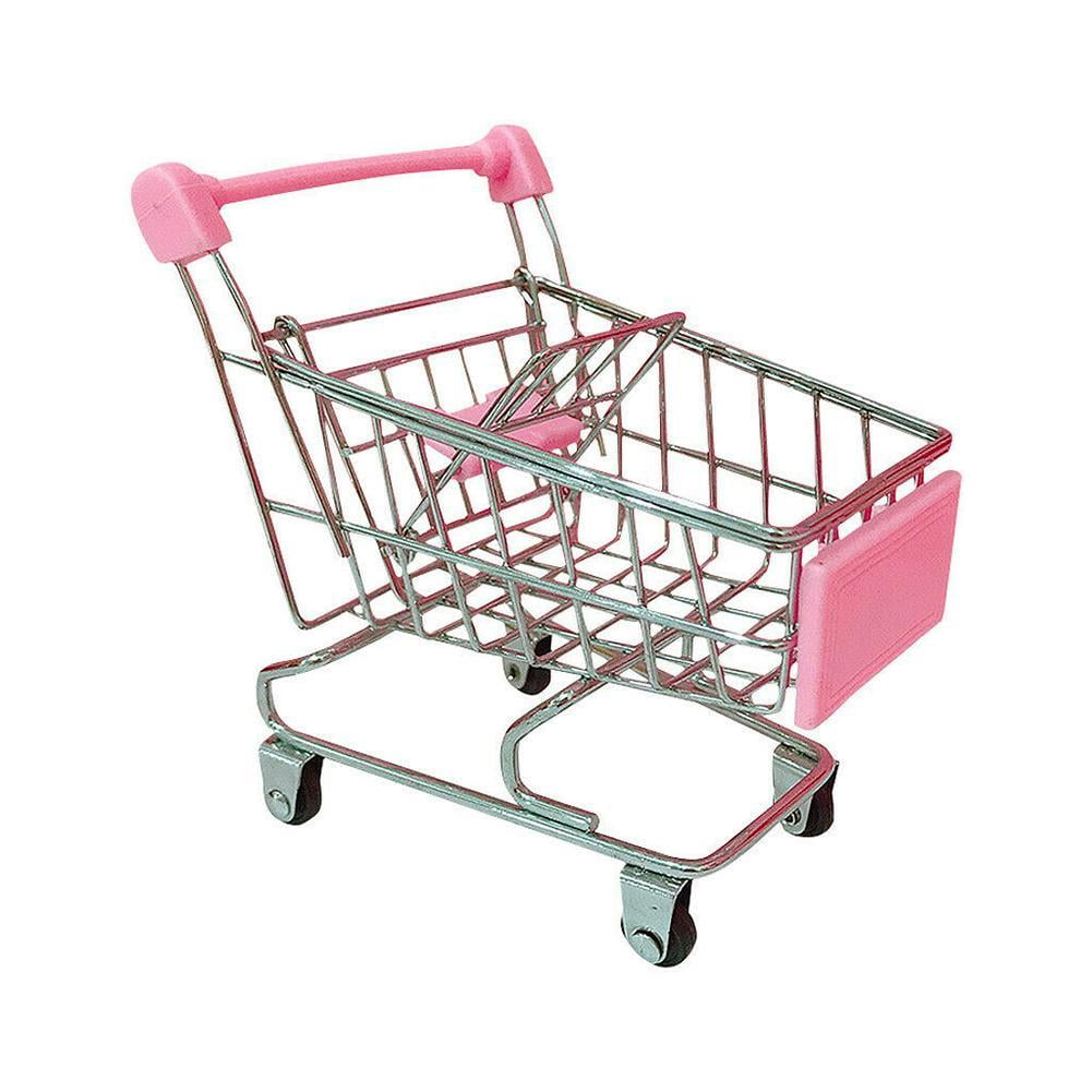 Shopping Cart with Sturdy Metal Frame Play Sets & Kitchens Heavy-Gauge Steel Toy 
