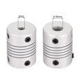 thumbnail image 2 of 4mm to 6.35mm Aluminum Alloy Shaft Coupling Flexible Coupler Motor Connector Joint L25xD19 5pcs, 2 of 6