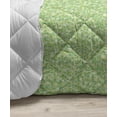 thumbnail image 3 of Lime Green Down Alternative Comforter, Simplistic Formless Geometric Shapes in Different Shades Theme, Microfiber Quilt for All Season, 5 Sizes, Almond Green, by Ambesonne, 3 of 3