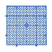 Miumaeov 6Pcs Square Plastic Pallet Ventilation Floor Pallet Breathable Grid Pad Blue 40*40*5cm